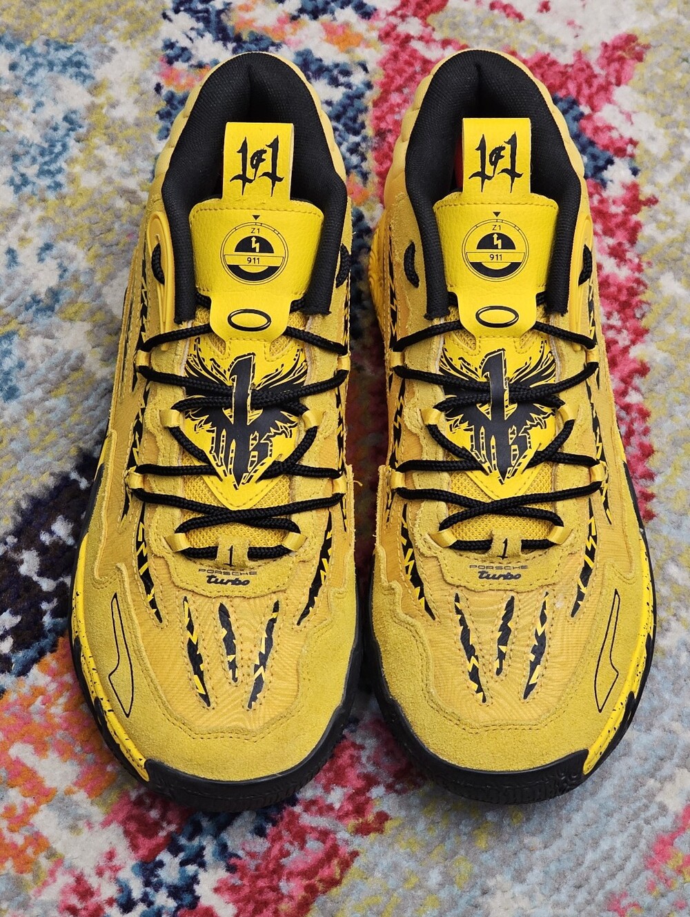 Puma LaMelo Ball MB.03 Porsche Legacy Yellow Shoes Mens Size 8 Sneaker 309847 01